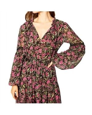 MISA Los Angles Alicia Long Sleeve Top - Red