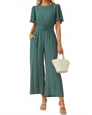Hayden LA Whisper Linen Romper - Green