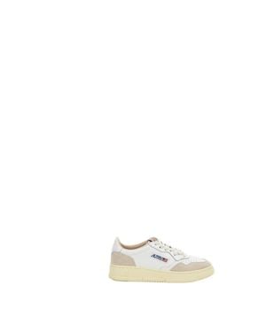 Autry Medalist Low Leather Sneakers - White