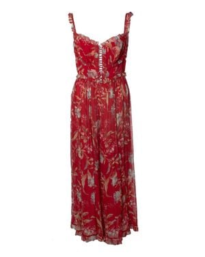 Zimmermann Corsair Iris Jumpsuit - Red