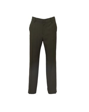 N°21 Straight-Leg Pants With Mid-Rise Waistband And Concealed Pockets - Gray