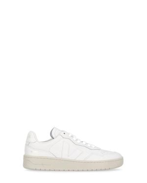 Veja V90 O. T. Breathable Leather Sneakers - White