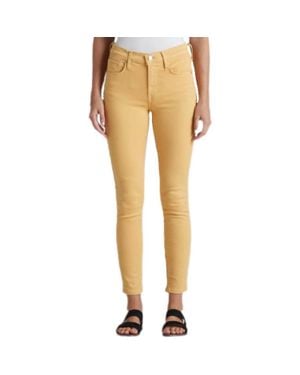 Edwin Pixie Crop Mid Rise Skinny Jeans - Yellow