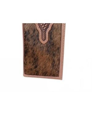 Ariat Calf Hair Basketweave Rodeo Wallet - Black