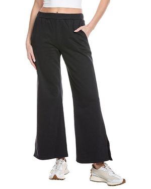 Beyond Yoga Open Ended Mid Rise Wide Leg Pant - Black