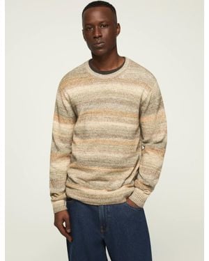 Lucky Brand Space Dye Crew Neck - Natural