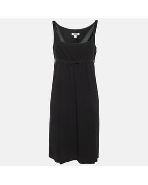 Moschino Cheap And Chic Crepe Sleeveless Mini Dress - Black