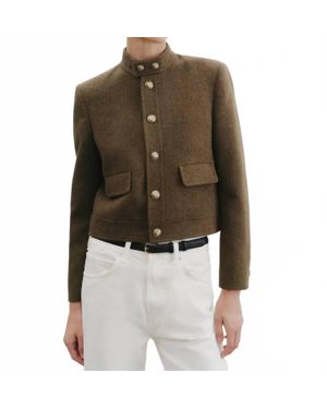 Nili Lotan Hadley Cropped Jacket - Green