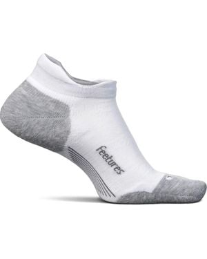 Feetures Elite Max Cushion No Show Tab Stretch Socks Buu090 - White