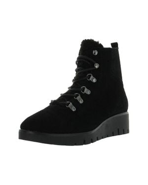 Anne Klein Donata Dona01F9- Suede Ankle Boots Ver1260 - Black