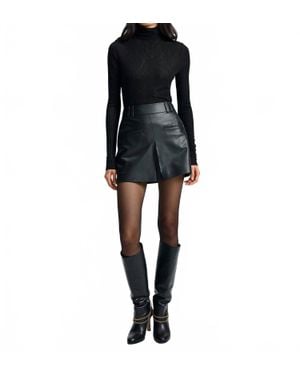 Veronica Beard Pavaline Mini Skirt - Black