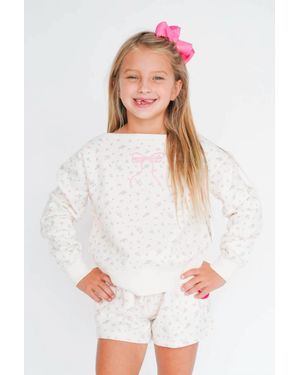 Paper Flower You Were Created For Great Things Sweatshirt - White