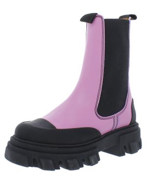 Ganni violet ankle boots hotsell