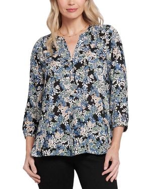NYDJ Pintuck Blouse - Multicolor