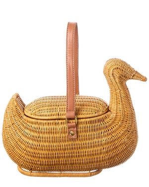 Serpui Josh Duck Mini Basket Bag - Natural