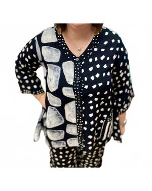 Iguana Lider Hourglass Three Quarter Sleeve Top - Blue