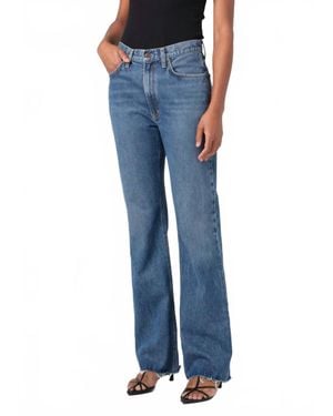 Agolde Leena High-Rise Baby Flare Jeans - Blue