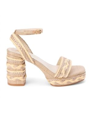 Matisse Lyla Ankle Strap Block Heel Sandal - Natural