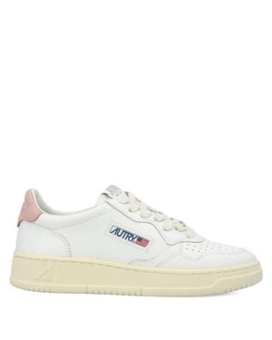 Autry Medalist Low Accent Sneakers - White