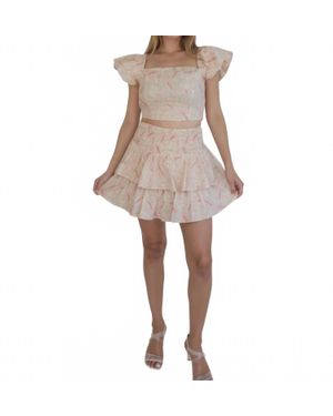 NIBI MTK Cleo Mini Skirt - Natural