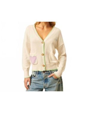 John + Jenn Niko V Neck Button Up Cardigan - Black