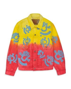 DENIM TEARS Multicolored Bstroy Tears Type-2 Denim Jacket - Yellow