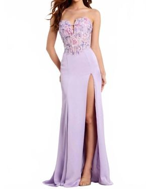 Jovani Lily Long Formal Prom Dress - Purple