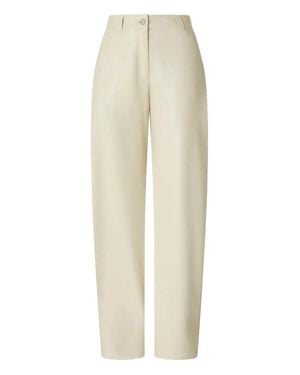 Pinko High-Waisted Pants With Flap Pockets And Structured Finish - White