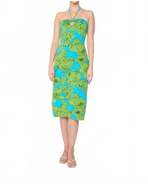 Flora Bea Miri Midi Dress - Green