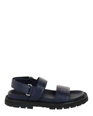 Ferragamo Notorious Leather Sandals - Blue