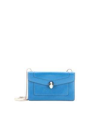 BVLGARI Serpenti Forever Shoulder Bag Leather - Blue