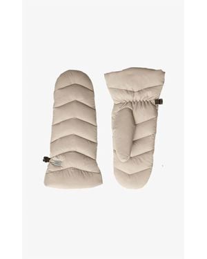 SOIA & KYO Julia Quilted Down Puffer Mitts - Natural