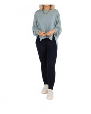 Dagne Dover Sunday Stroll Pullover Sweatshirt - Blue