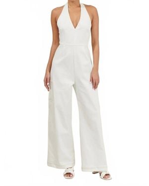 Sugarlips Life Haltering Jumpsuit - White