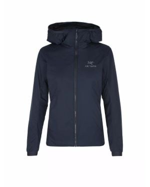 Arc'teryx Atom Jackets Full Zip Pockets Hooded Long Sleeve Gbo205 - Blue
