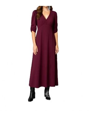 Pine Apparel Midi Length Dress - Purple