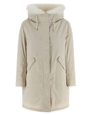 Yves Salomon 2-In-1 Parka - Gray
