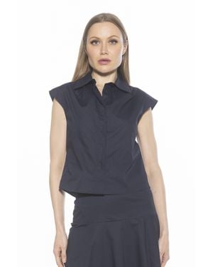 Alexia Admor Juniper Shirt - Blue