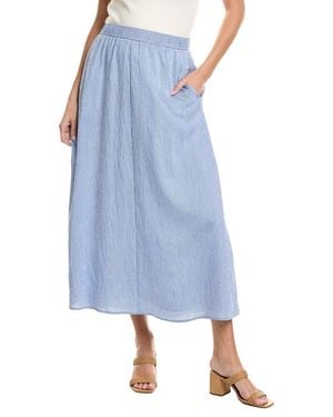 Vince Camuto Waist Band Long Full Skirt - Blue