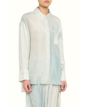 Jason Wu Oversized Button-Up Shirt - White