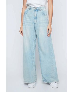 Renuar Knit Woven Pant - Blue