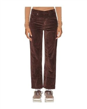 Free People Risk Taker Corduroy Straight Leg Pant - Brown