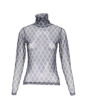 Dries Van Noten Pearl Diamond Print Top - Blue