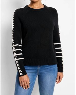 NIC+ZOE Della Dashing Down Sweater - Black