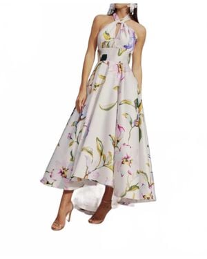 Frascara High-Low Halter Dress - White