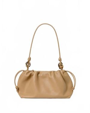 Loeffler Randall Kira Leather Shoulder Bag - Natural