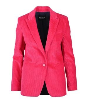 Dondup Long Velvet Jacket - Pink