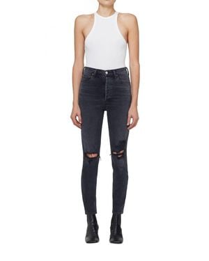 Agolde Nico High Rise Slim Jeans - Blue