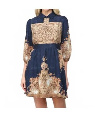 Fate by LFD Sapphire Sky Mini Dress - Blue