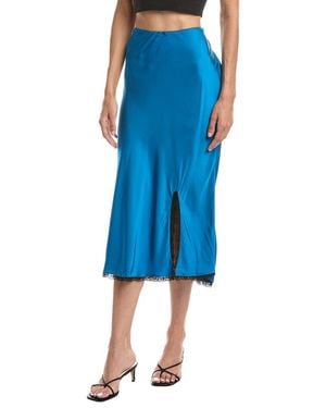 GUIZIO Kahli Midi Skirt - Blue